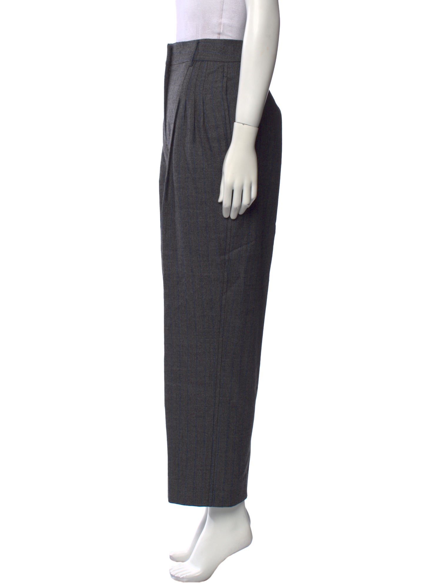 Cédric Charlier Virgin Wool Wide Leg Pants