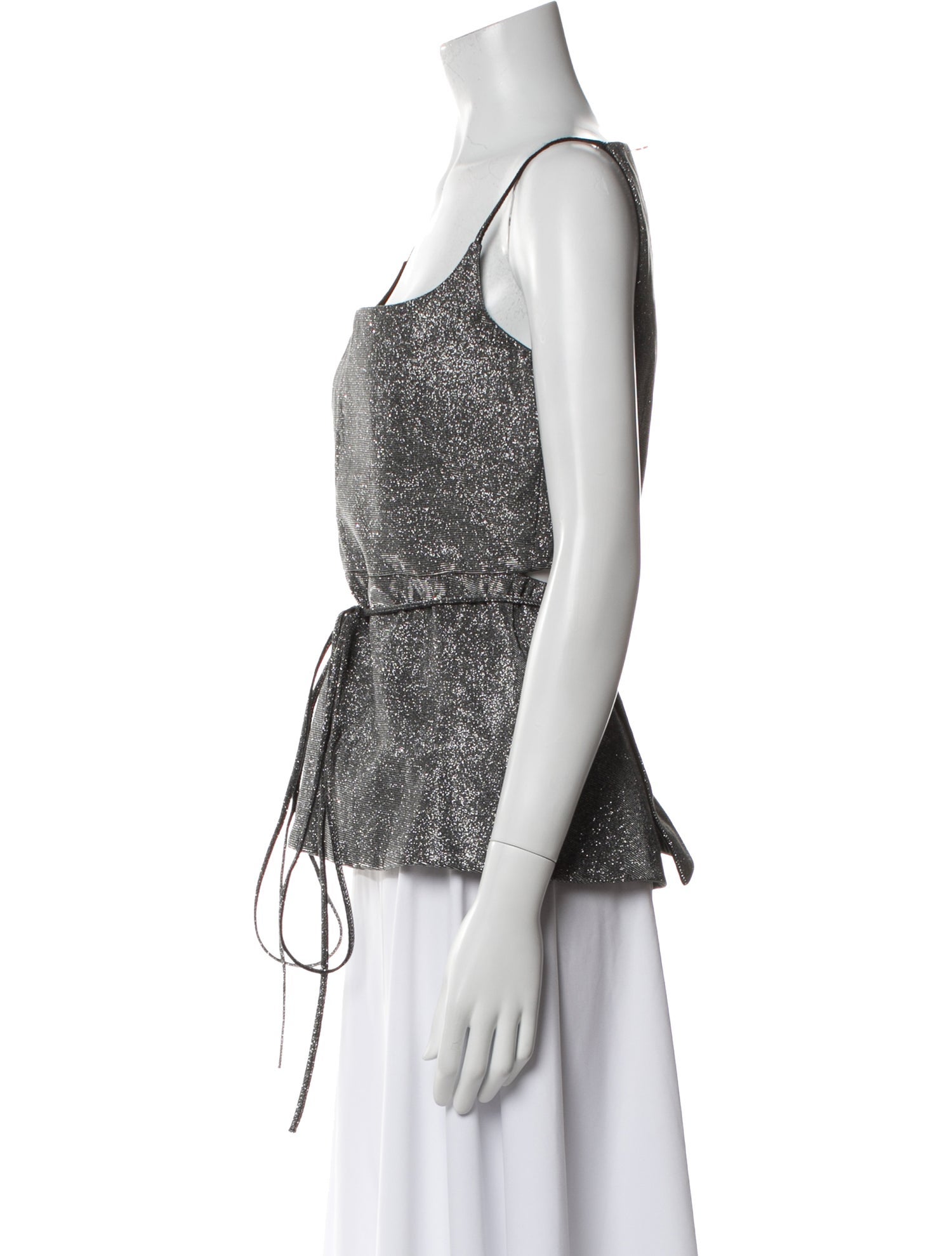 Cédric Charlier Printed Square Neckline Top