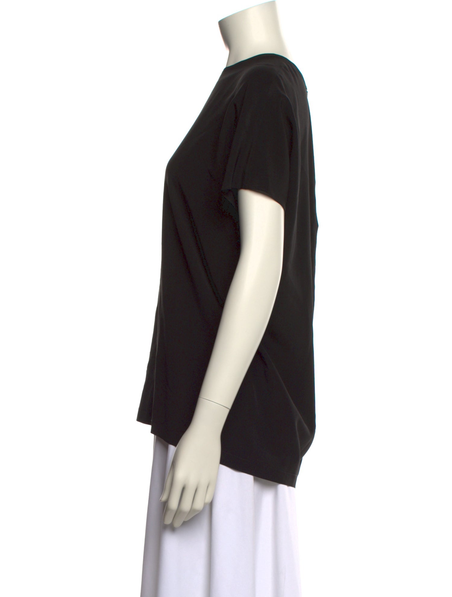 Cédric Charlier Silk Crew Neck T-Shirt