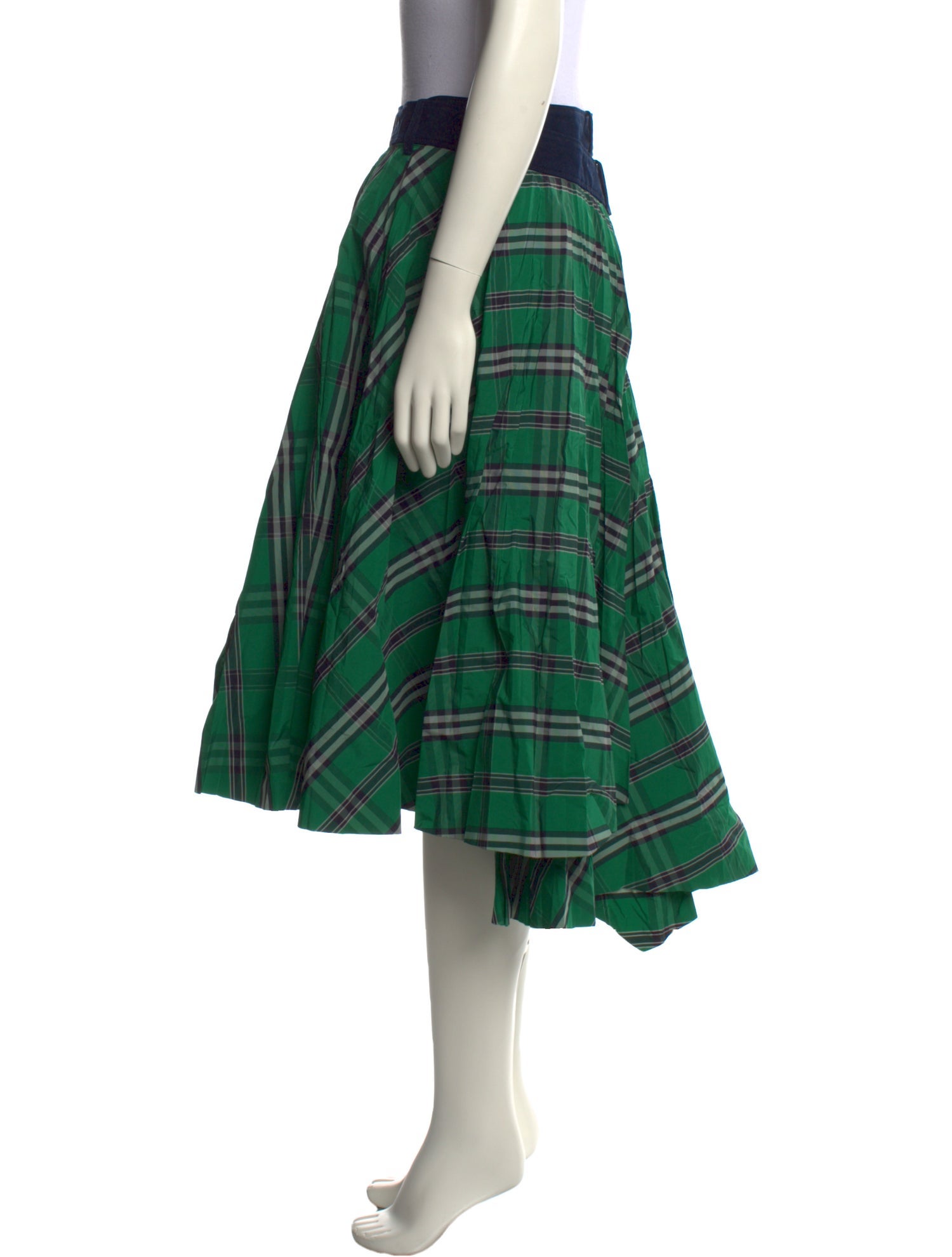 Cédric Charlier Plaid Print Knee-Length Skirt