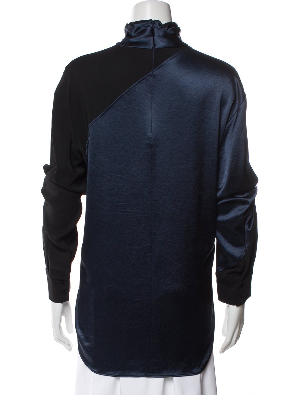 Cédric Charlier Colorblock Pattern Turtleneck Top - image 3