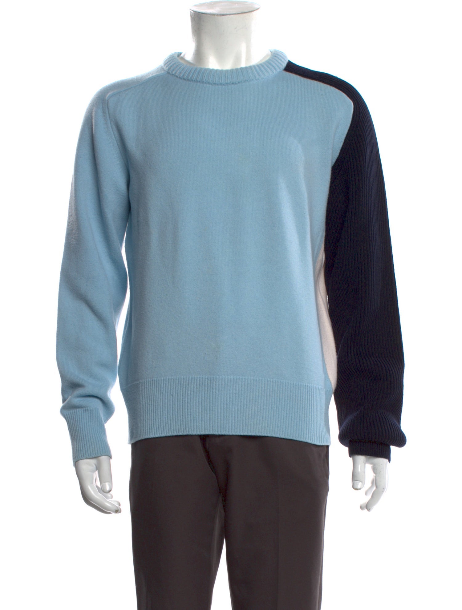 Cédric Charlier Virgin Wool Colorblock Pattern Pullover