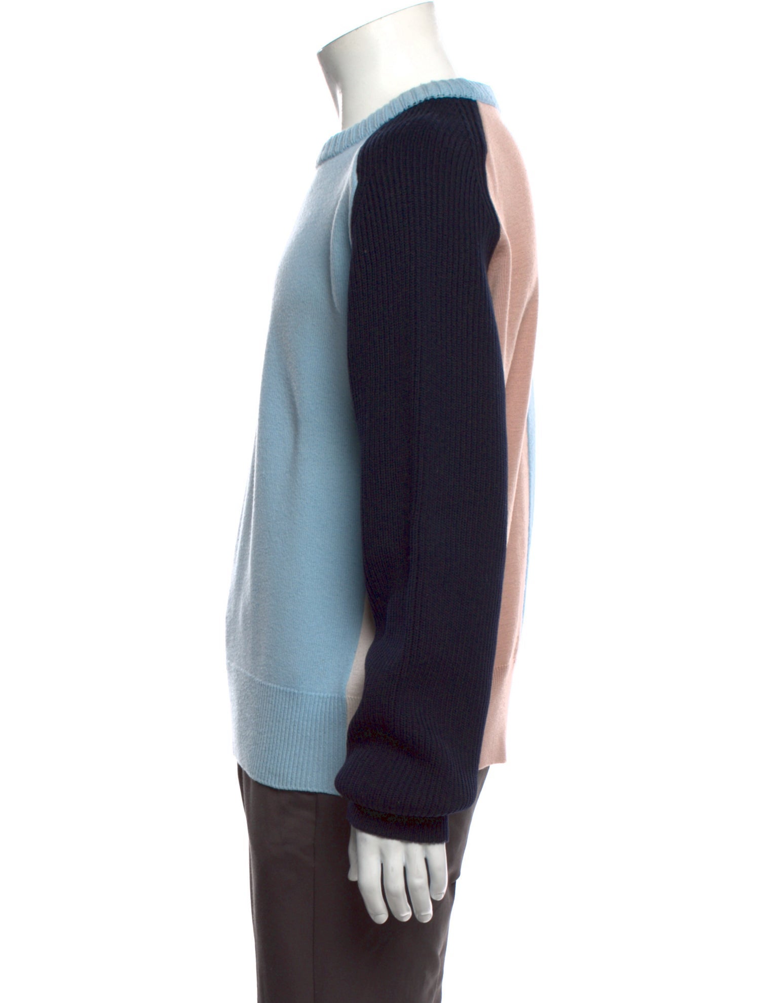 Cédric Charlier Virgin Wool Colorblock Pattern Pullover