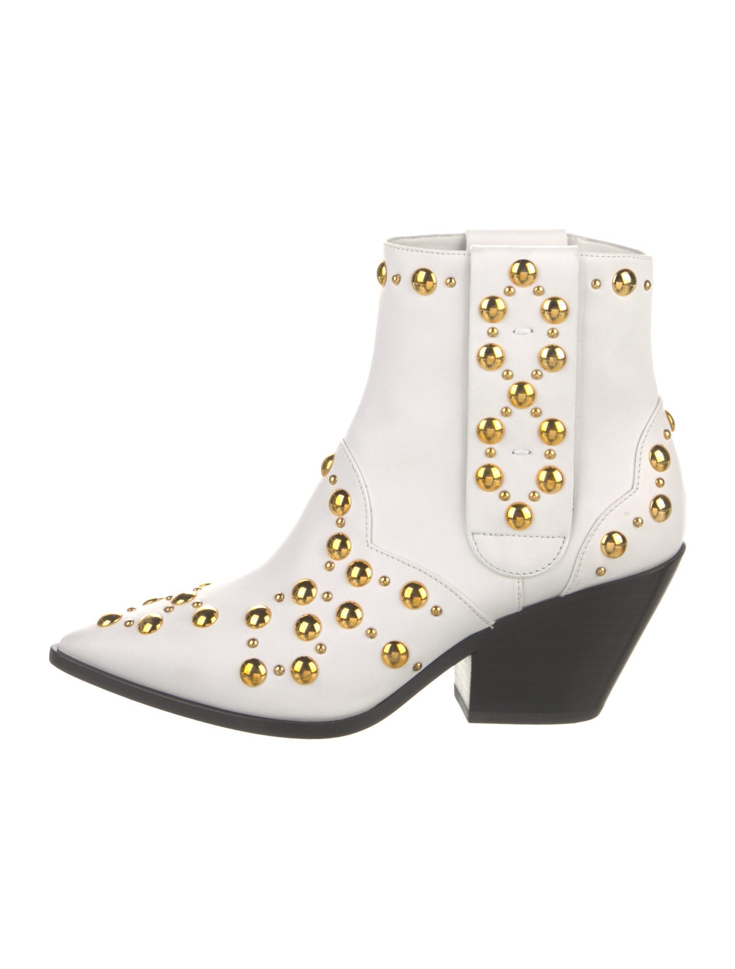 Casadei Leather Studded Accents Boots