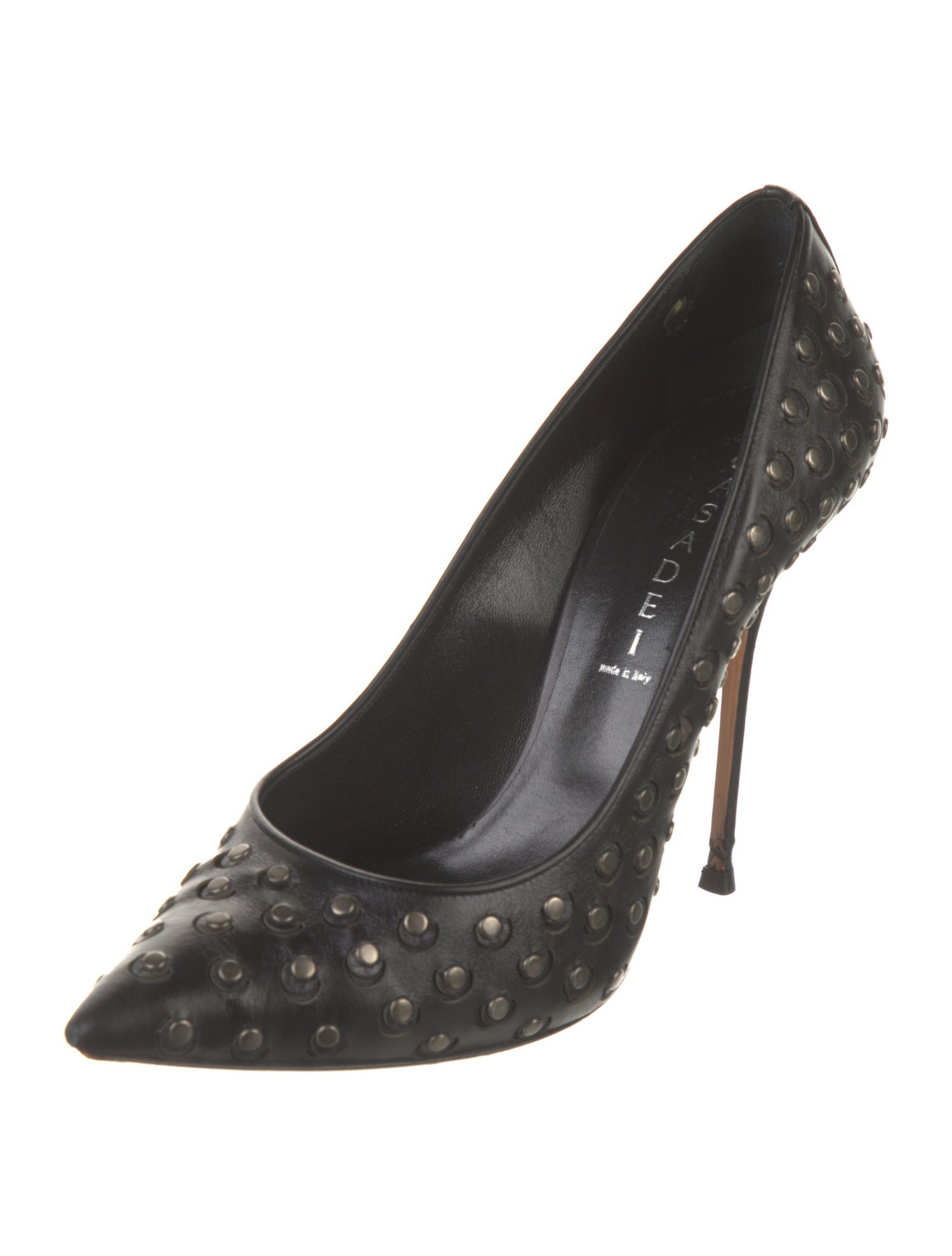 Casadei Pink Leather High Heel Pumps