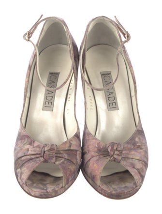 Casadei Floral Print Pumps