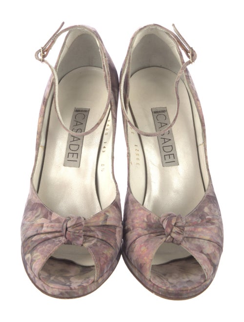 Casadei Floral Print Pumps