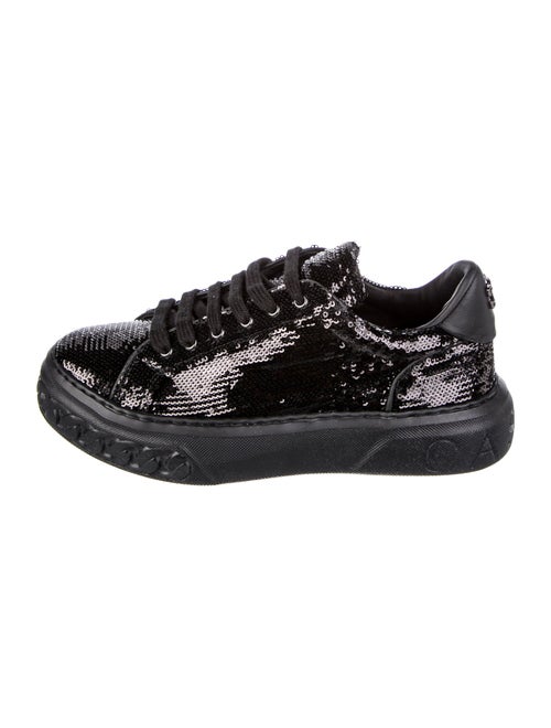 Casadei Leather Printed Sneakers