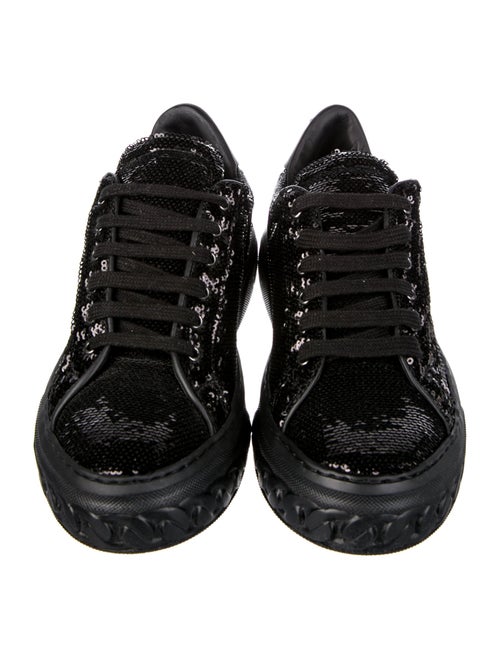 Casadei Leather Printed Sneakers