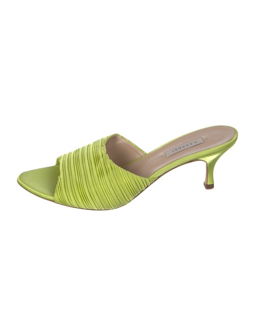 Casadei Satin Printed Slides