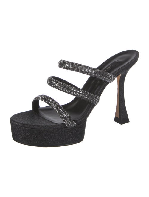 Casadei Glitter Glitter Accents Slides