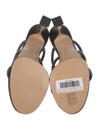 Casadei Glitter Glitter Accents Slides