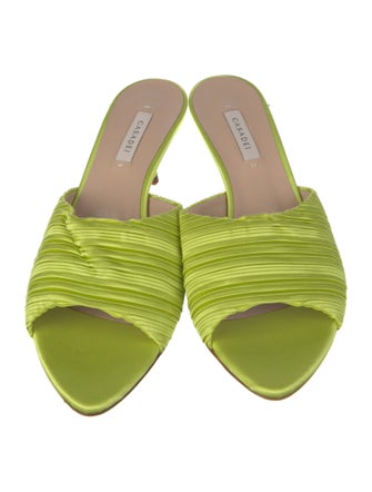 Casadei Satin Printed Slides