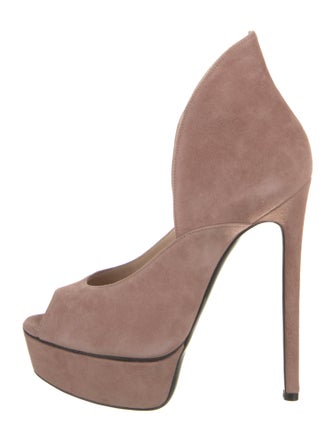 Casadei Suede D'Orsay Pumps