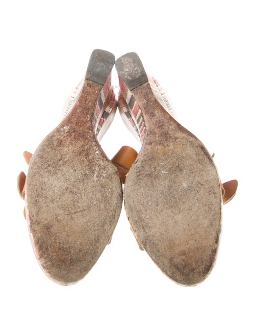 Casadei Leather Patterned Slides