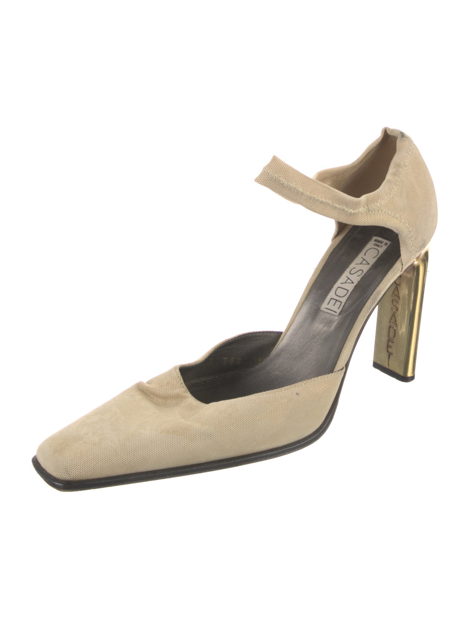 Casadei Canvas D'Orsay Pumps