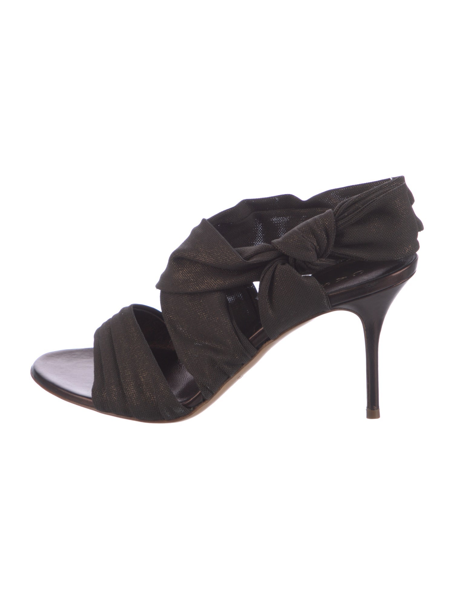 Casadei Leather Bow Accents