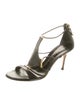 Casadei Leather T-Strap Sandals
