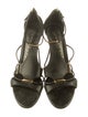 Casadei Leather T-Strap Sandals