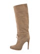 Casadei Suede Slouch Boots