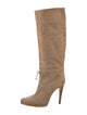 Casadei Suede Slouch Boots