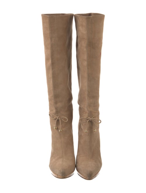 Casadei Suede Slouch Boots