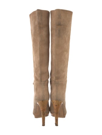 Casadei Suede Slouch Boots