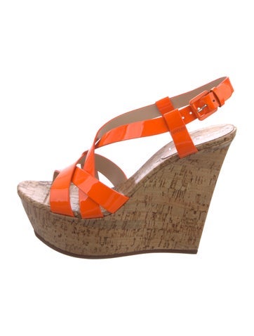 Casadei Sandals Patent Leather Slingback 9