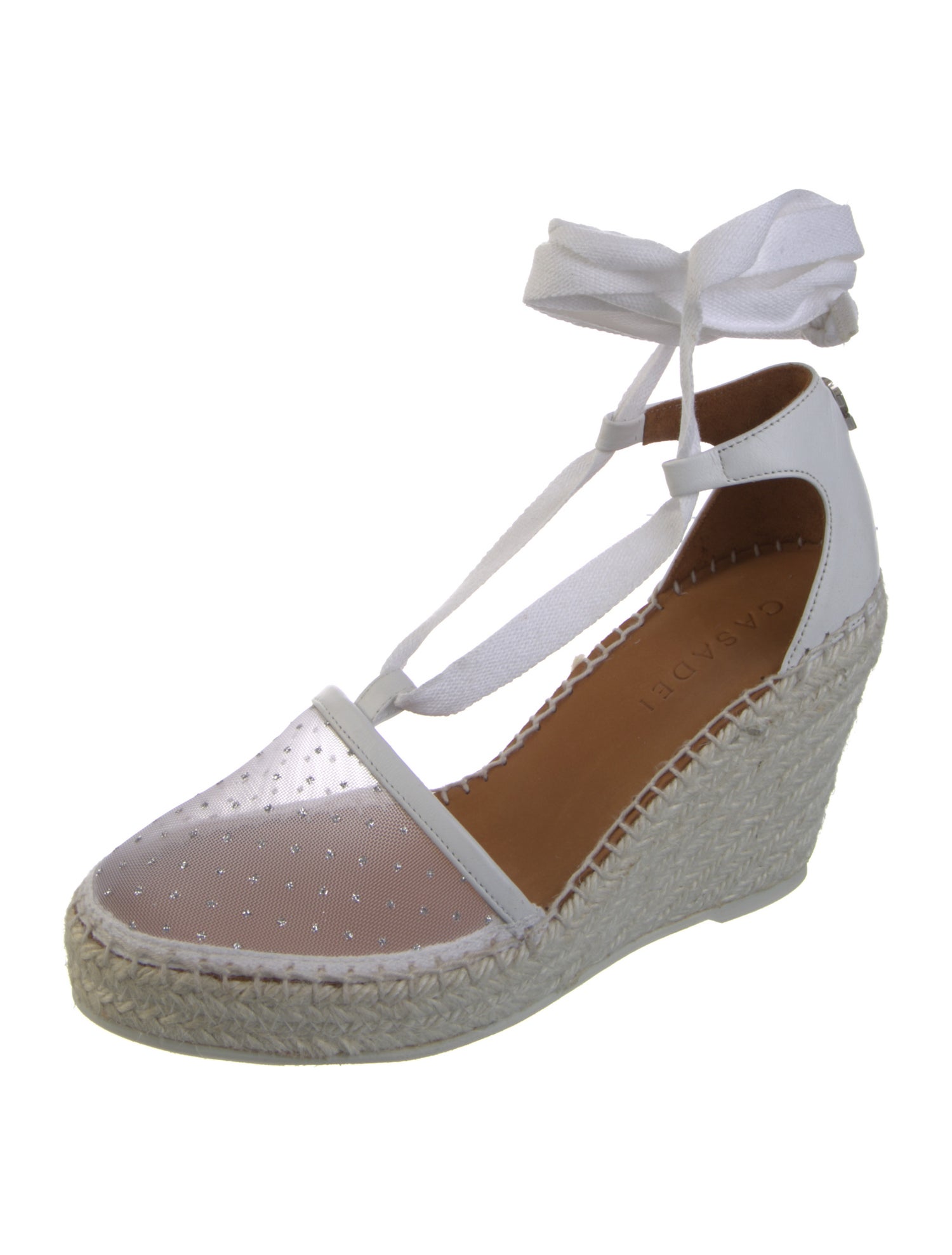 Casadei Leather Mesh Accents T-Strap Pumps w/ Tags