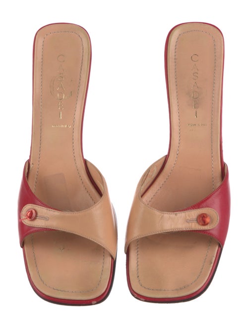 Casadei Leather Slides