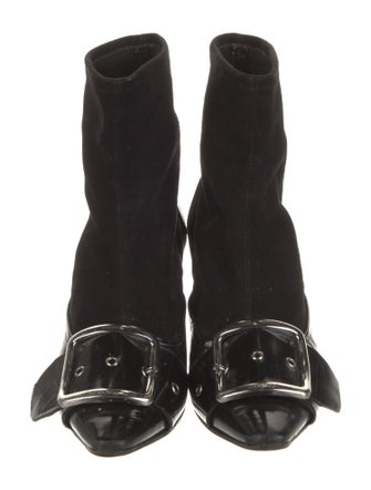 Casadei Patent Leather Sock Boots