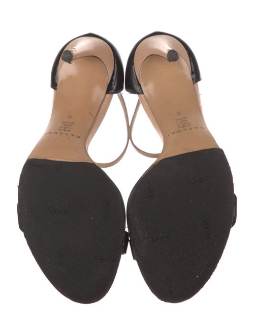 Casadei Leather Colorblock Pattern Sandals