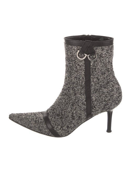 Casadei Tweed Printed Boots