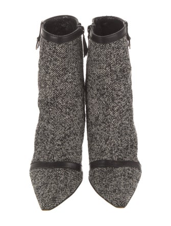 Casadei Tweed Printed Boots