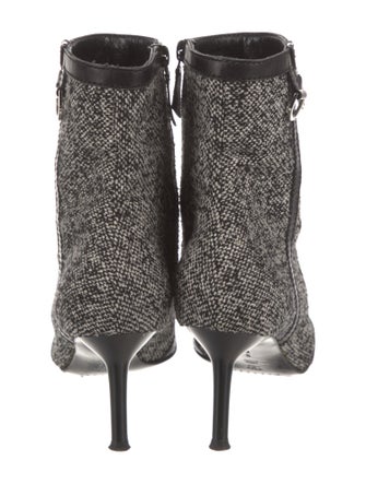 Casadei Tweed Printed Boots