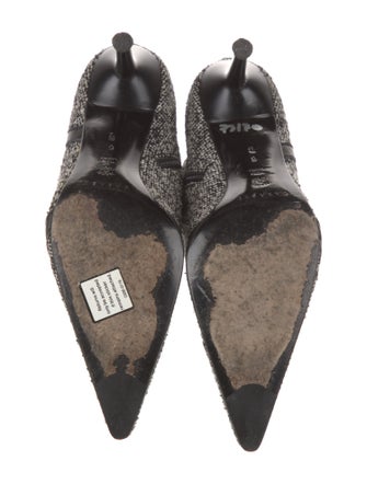 Casadei Tweed Printed Boots