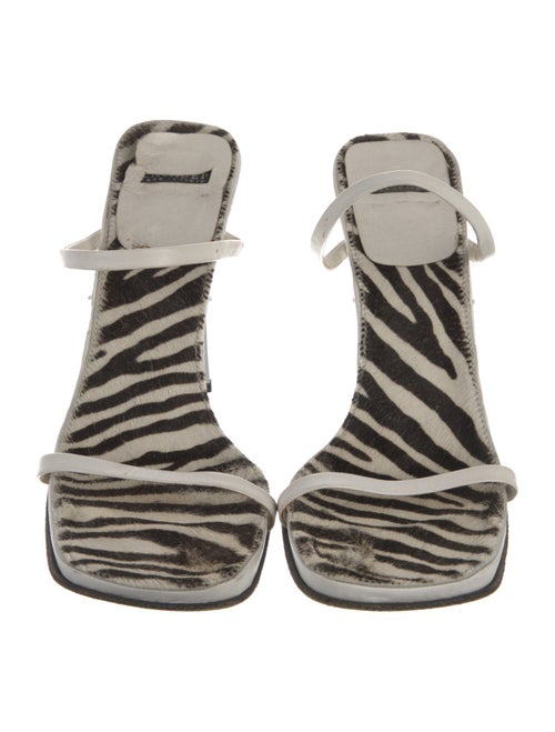 Casadei Leather Printed Slides