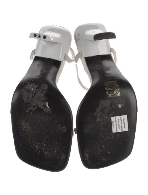 Casadei Leather Printed Slides