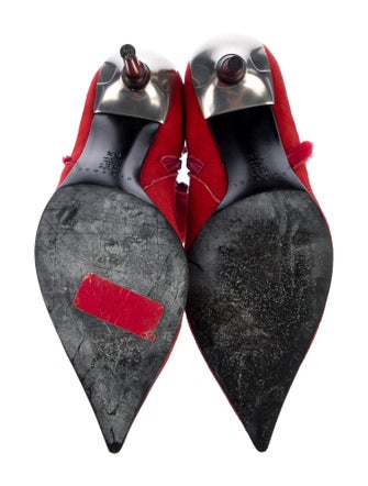 Casadei Suede Fur Trim Boots