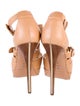 Casadei Leather T-Strap Sandals