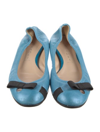 Casadei Leather Ballet Flats