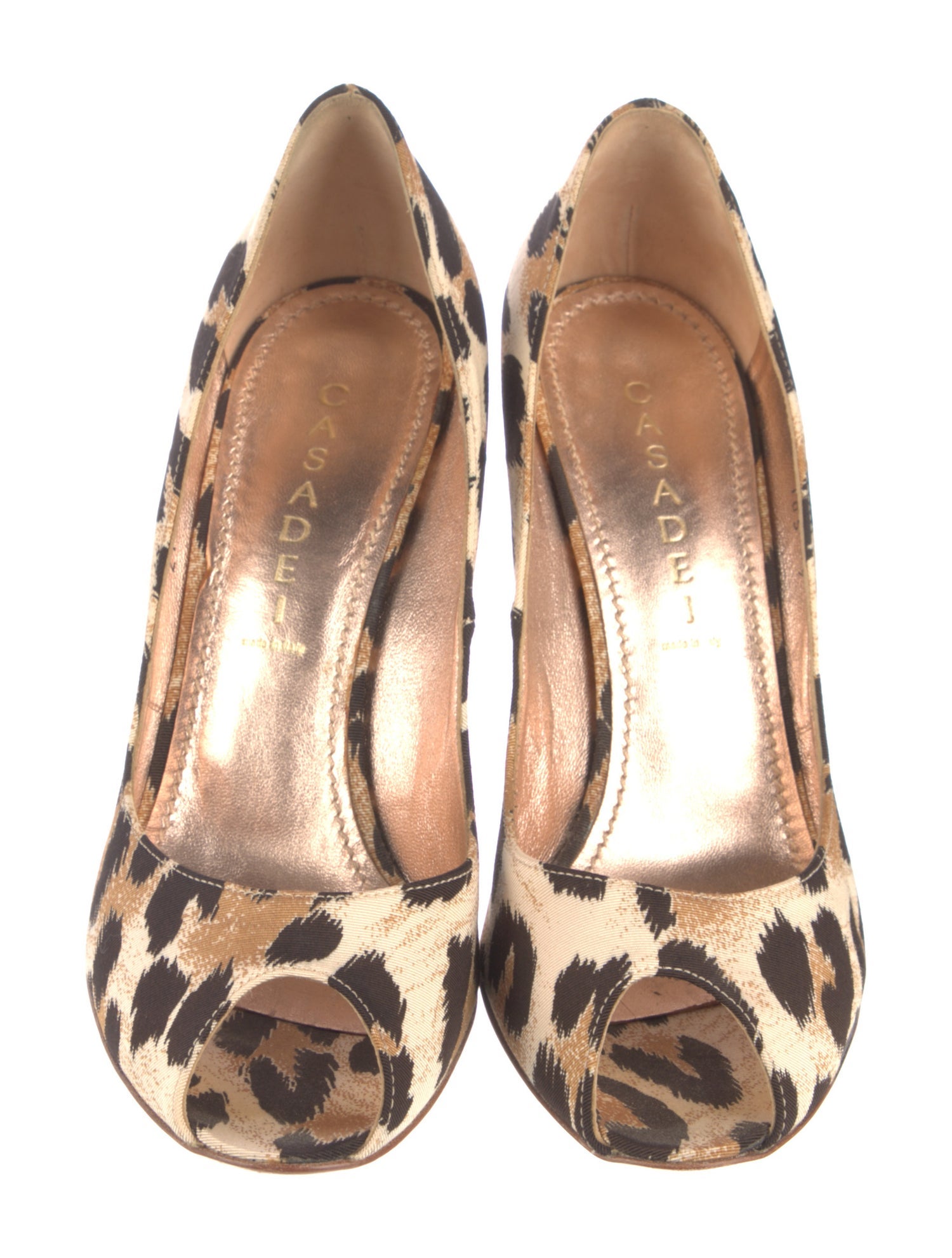 Casadei Animal Print D'Orsay Pumps