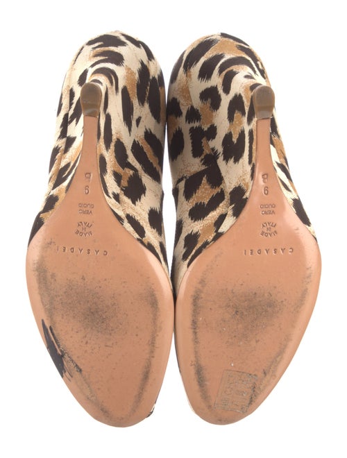 Casadei Animal Print D'Orsay Pumps