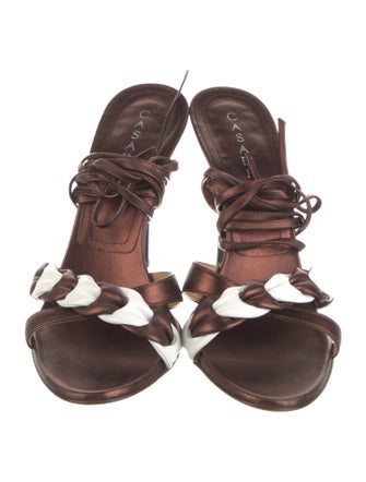 Casadei Leather Gladiator Sandals