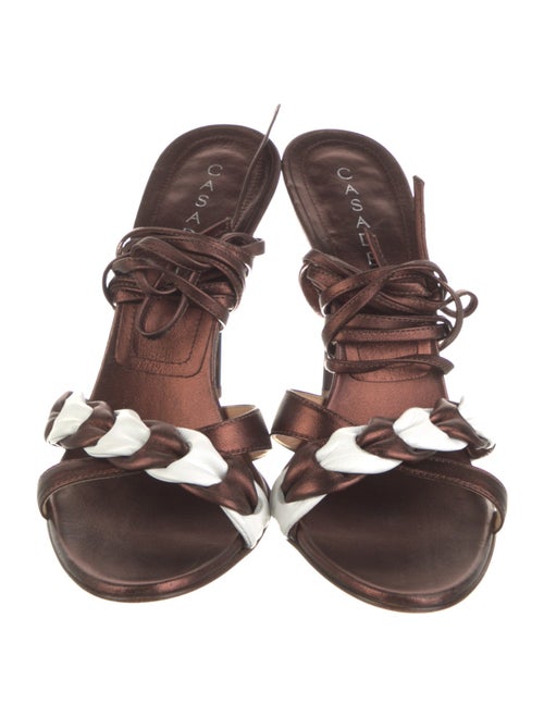 Casadei Leather Gladiator Sandals