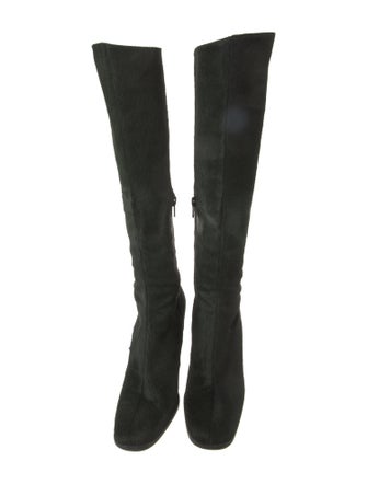 Casadei Suede Crystal Embellishments Boots