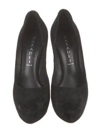 Casadei Suede Animal Print Pumps