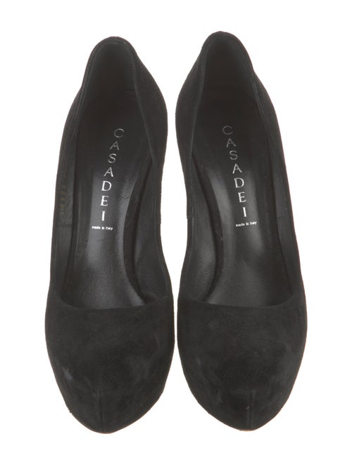 Casadei Suede Animal Print Pumps