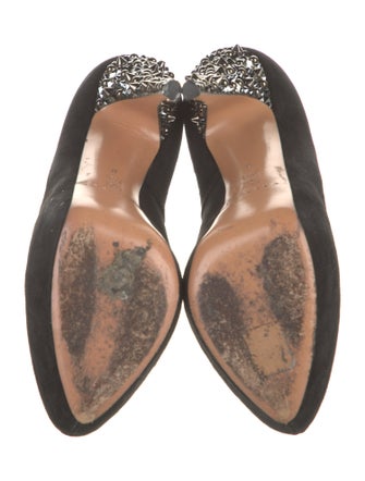 Casadei Suede Animal Print Pumps