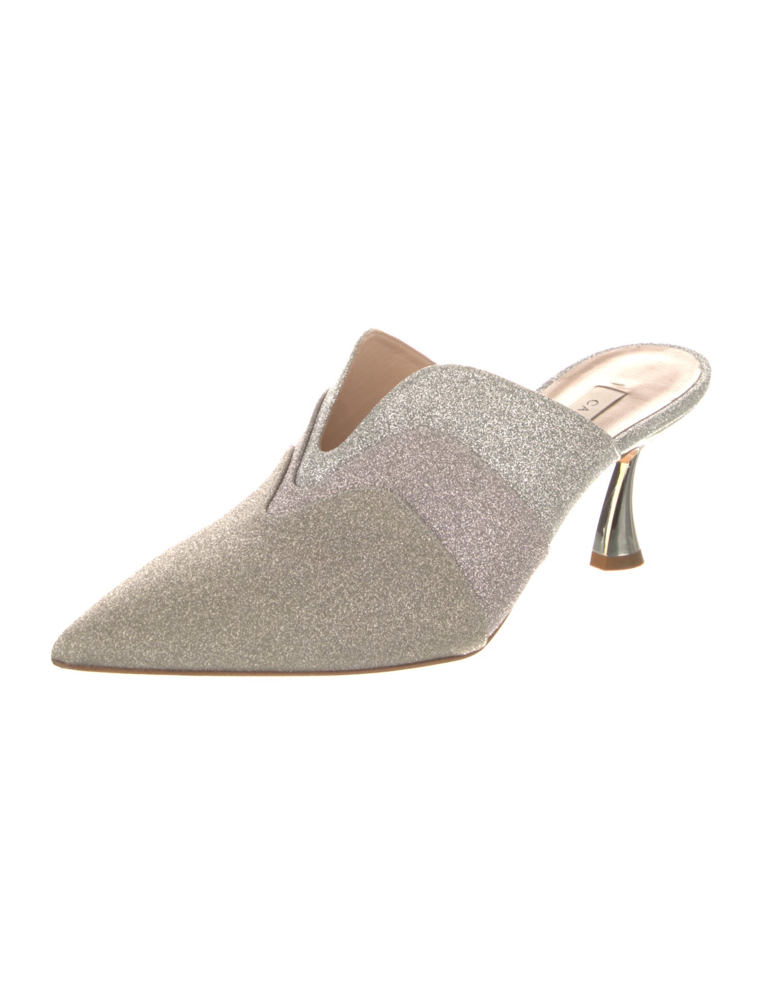 Casadei Glitter Glitter Accents Mules